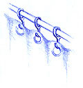 Curtains with metal loops