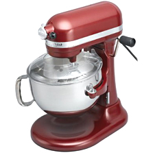 KitchenAid Professional 600 Series 6-Quart stand mixer with a working bowl and a pouring shield