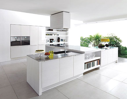 Modern white kitchen design