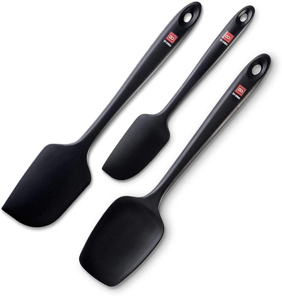 DI ORO seamless series 3-piece silicone spatula set